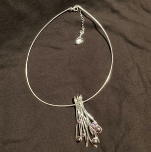 Hagit Gorali 925 SS necklace/pendant/amethystPearl